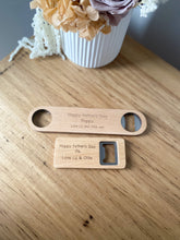 Load image into Gallery viewer, Personalised Wooden Bottle Opener
