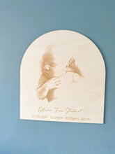 Load image into Gallery viewer, Birth Photo Engraving