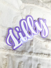 Load image into Gallery viewer, Double Layer Name Plaque