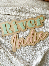 Load image into Gallery viewer, Double Layer Name Plaque