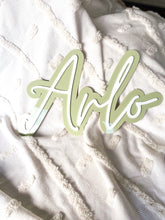 Load image into Gallery viewer, Double Layer Name Plaque