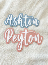 Load image into Gallery viewer, Double Layer Name Plaque