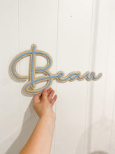 Load image into Gallery viewer, Wall Name Plaque- thin