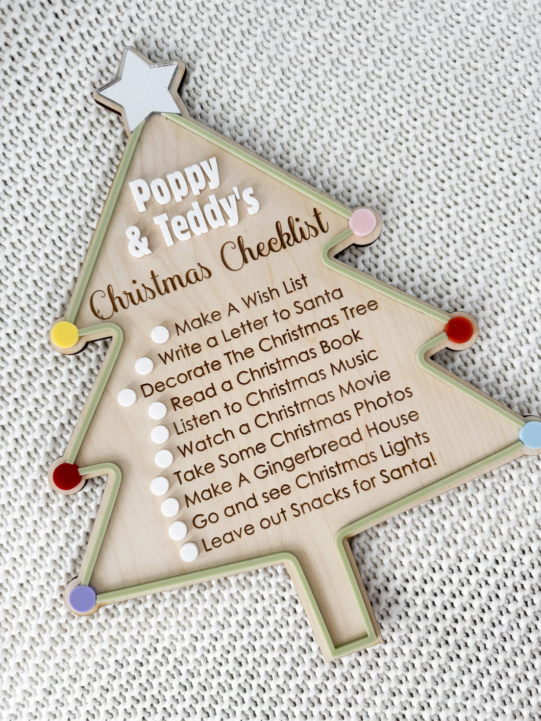 Christmas Checklist Board