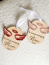 Load image into Gallery viewer, Oval Angel Wing Ornament
