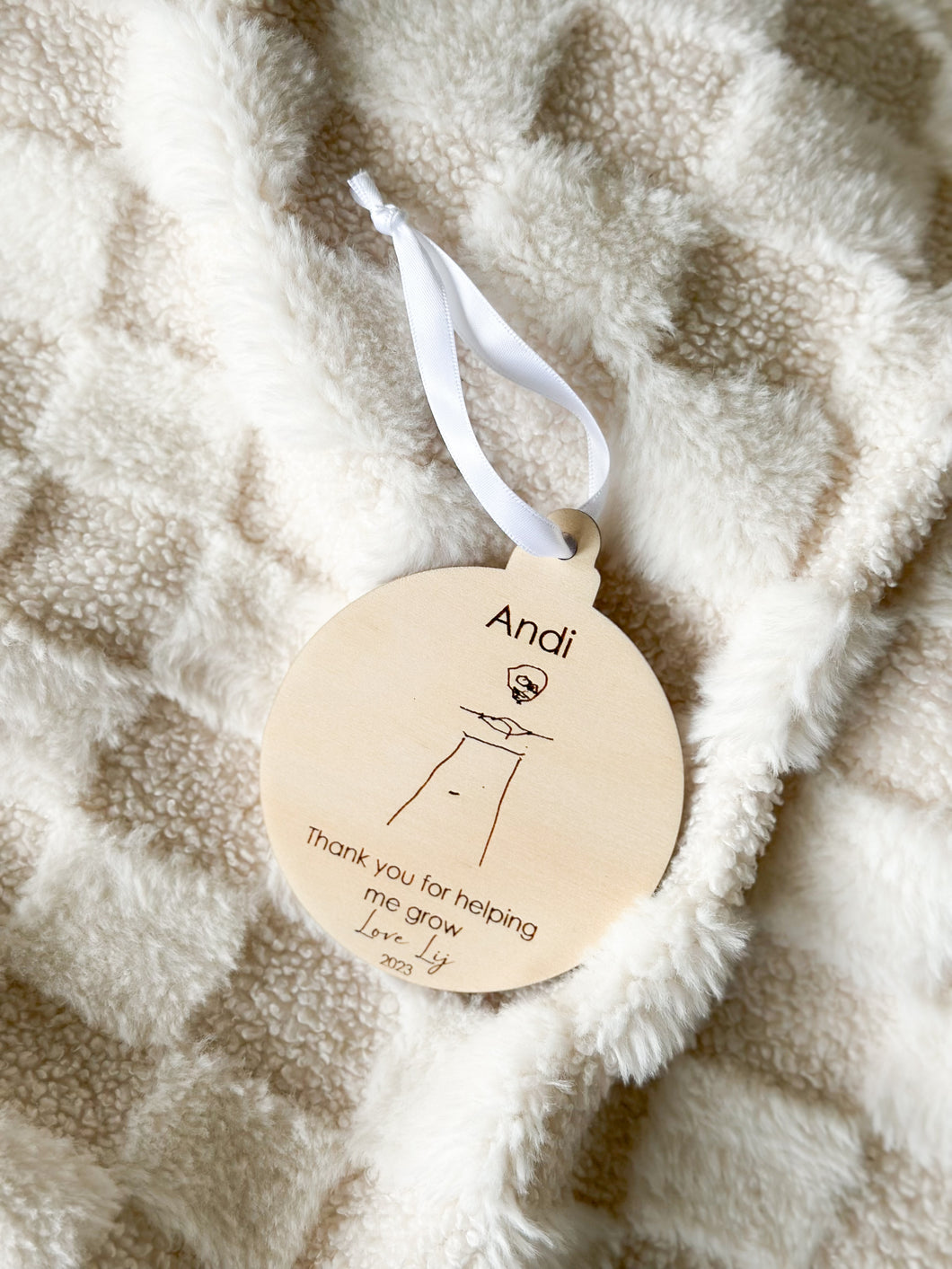 Teacher Drawing Ornament