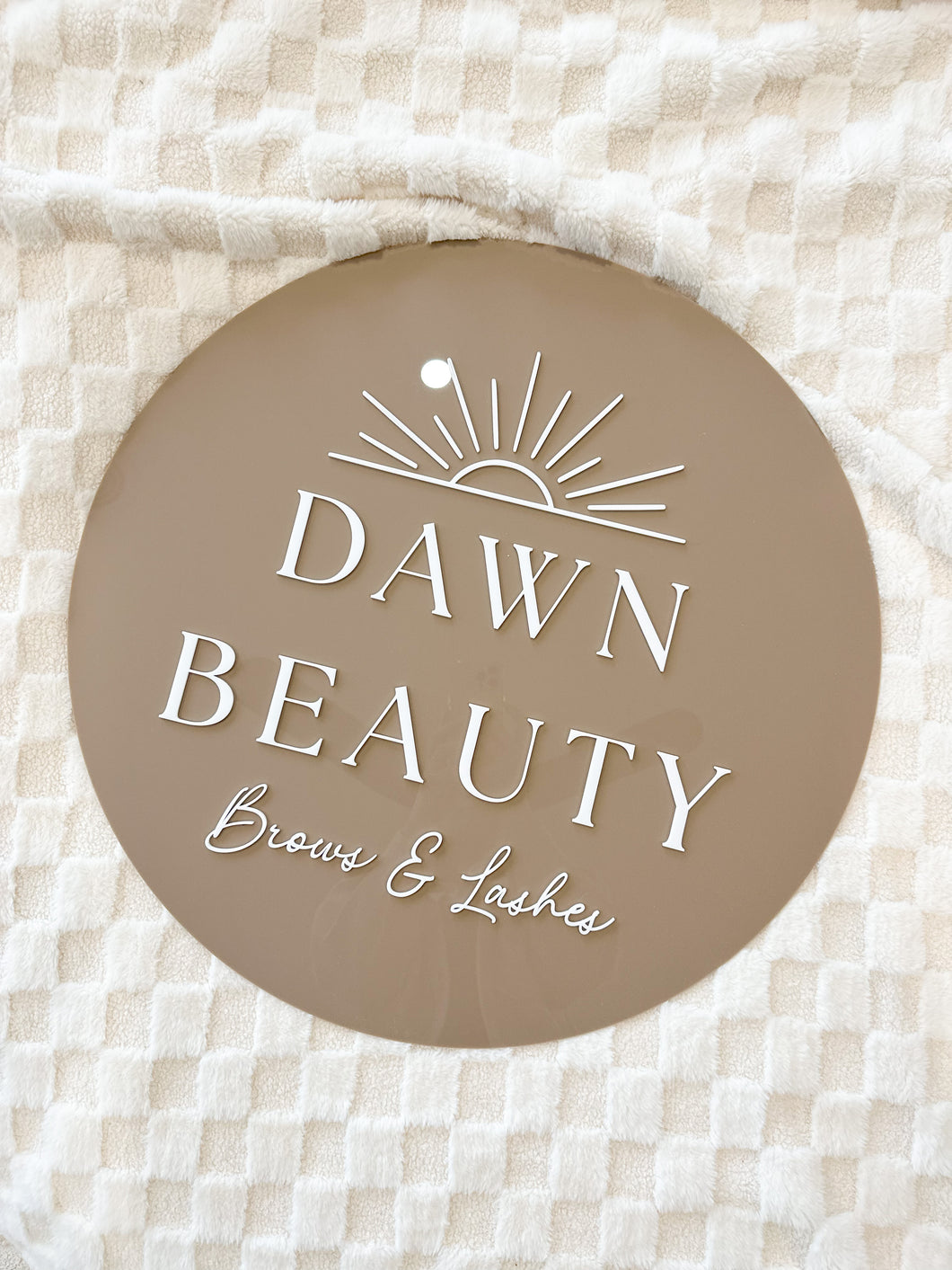 Custom Circle Business Sign