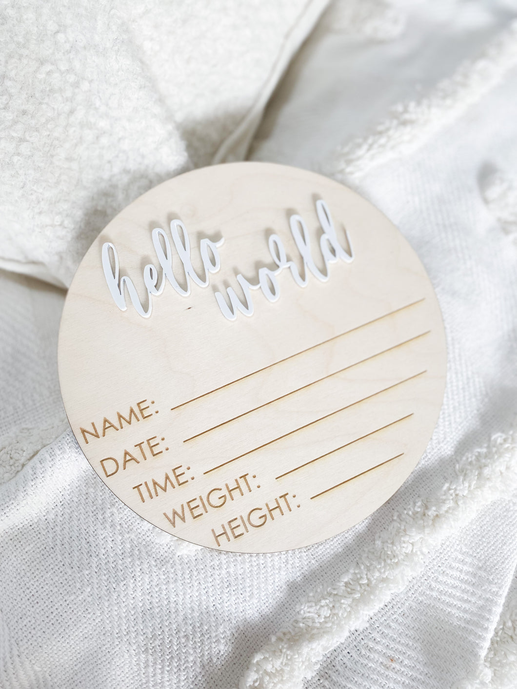 Baby Announcement Plaque