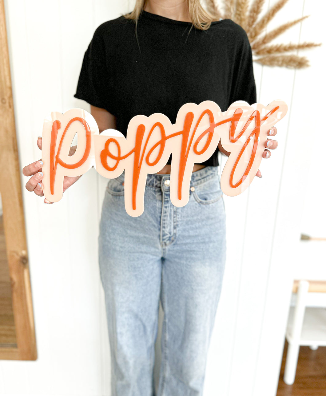 Double Layer Name Plaque