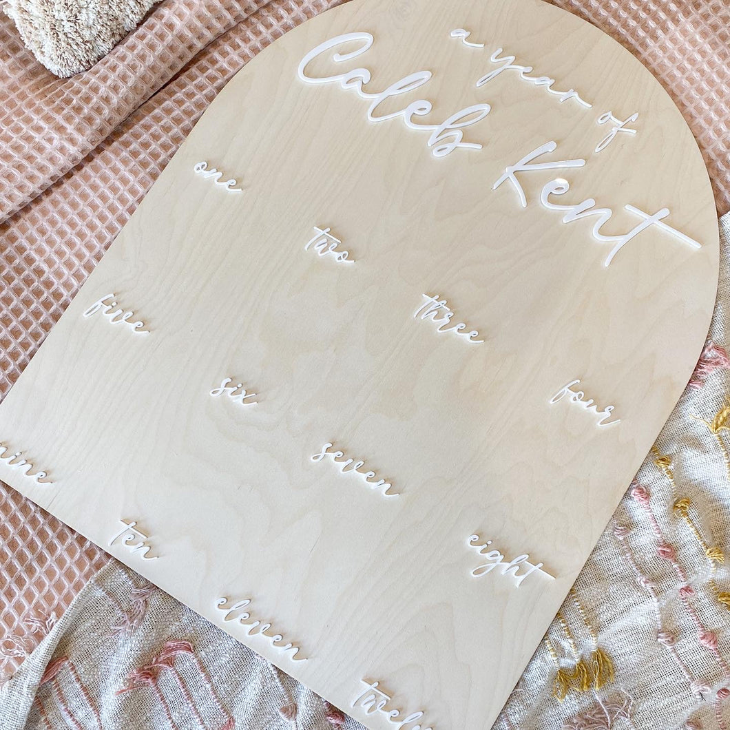 First Birthday Board