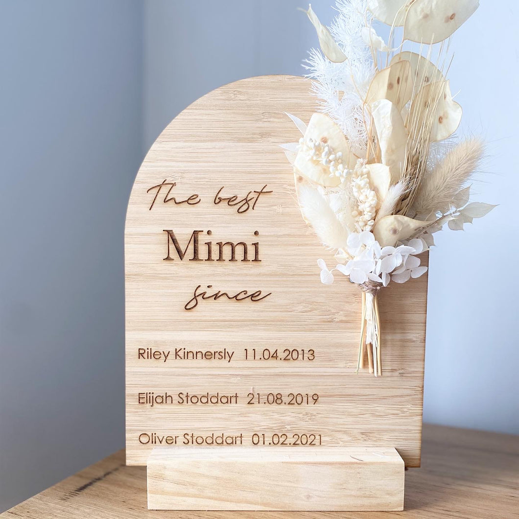 Mothers Day Plaque: with Posies