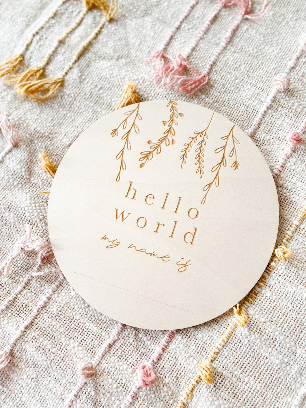 Floral Birth Announcement