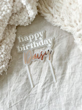 Load image into Gallery viewer, Personalised Happy Birthday Cake Topper
