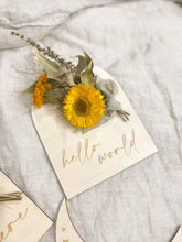 Load image into Gallery viewer, Arch Announcement Plaque- Posies
