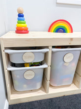 Load image into Gallery viewer, Wooden Storage Labels : 6 pack
