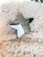 Load image into Gallery viewer, Thank you Star Ornament- Double Sided
