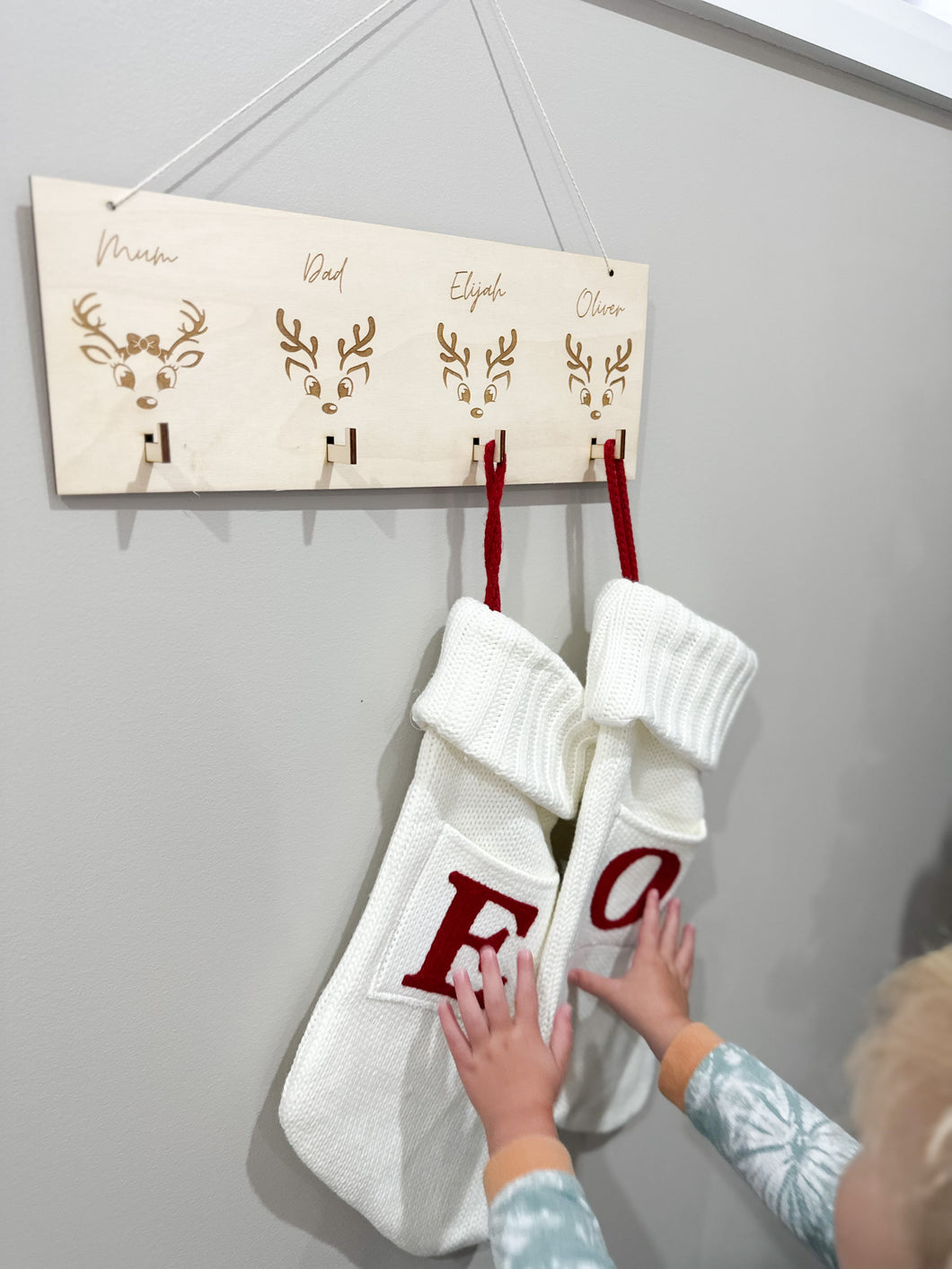 Reindeer Stocking Holder