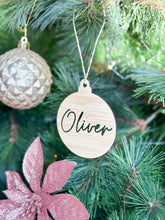 Load image into Gallery viewer, Bamboo Name Ornament
