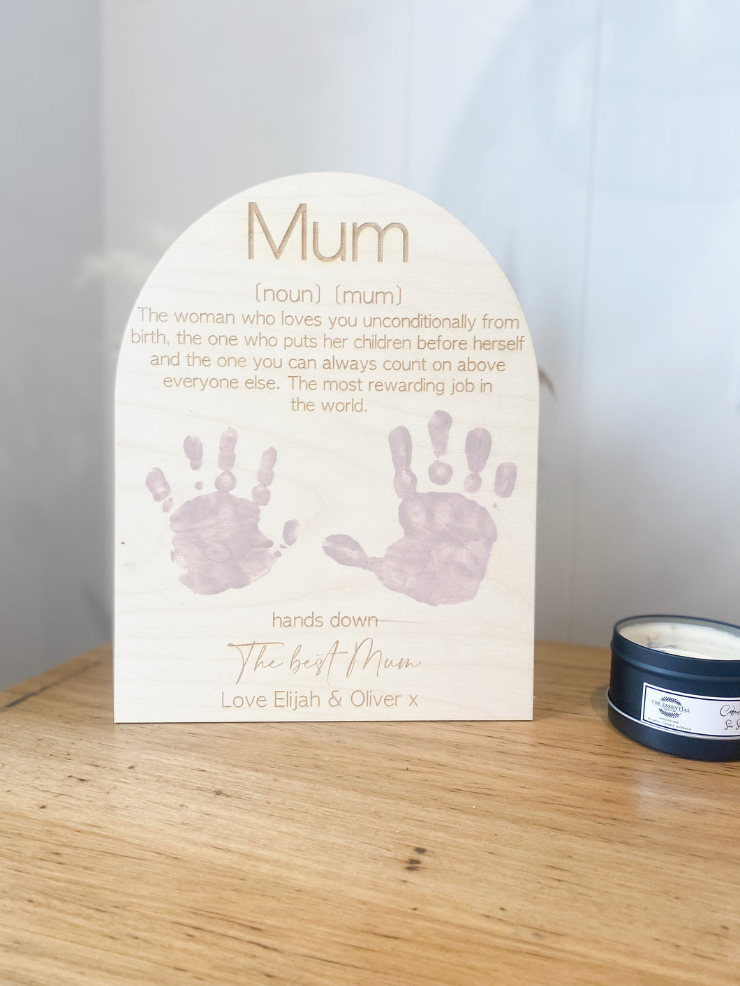 Hands Down Plaque