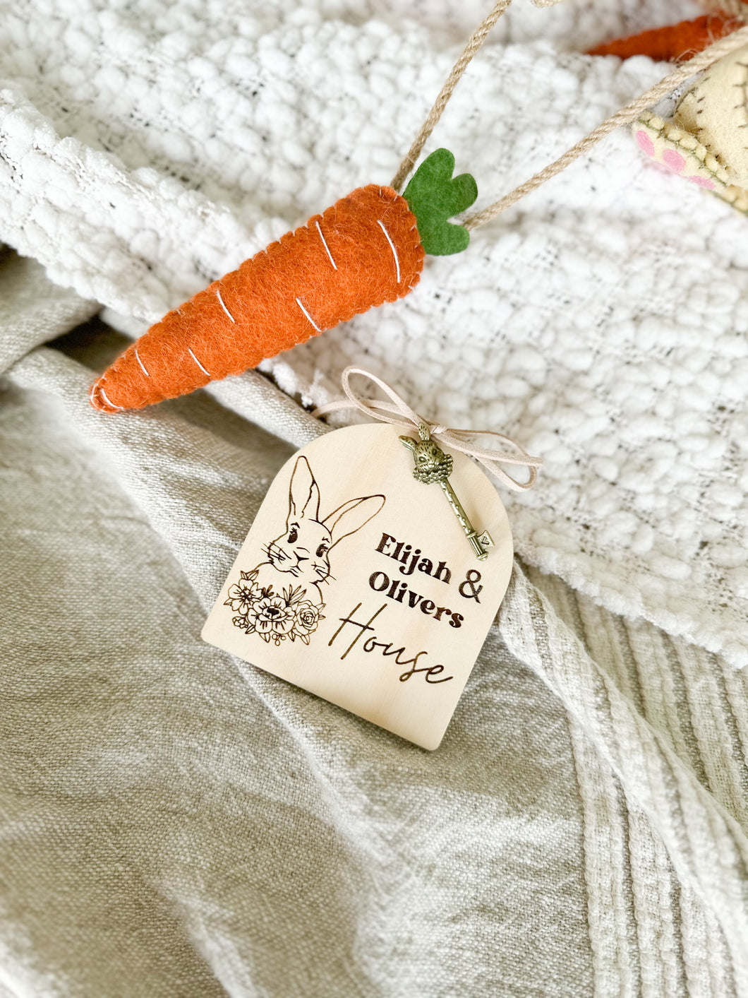 Easter Bunny Key + Tag