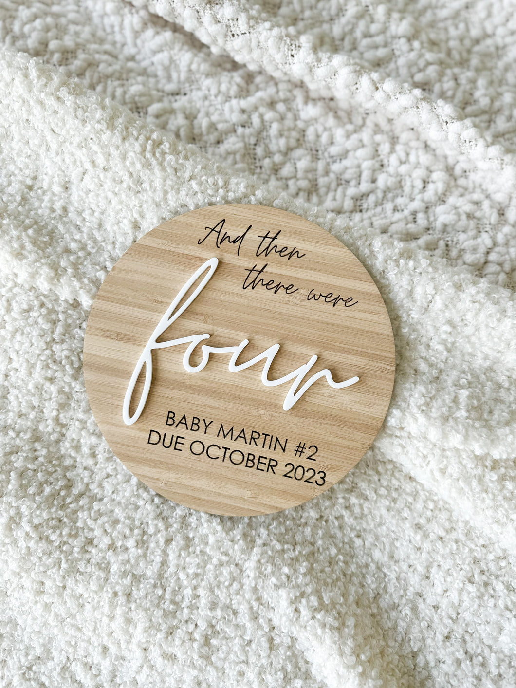 And then there were.. Announcement Plaque