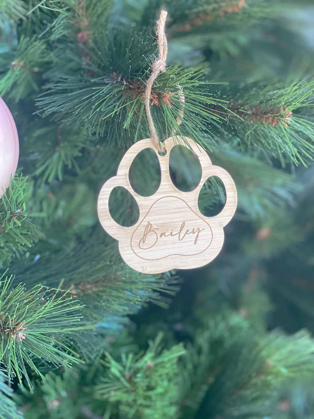 Bamboo Paw Ornament